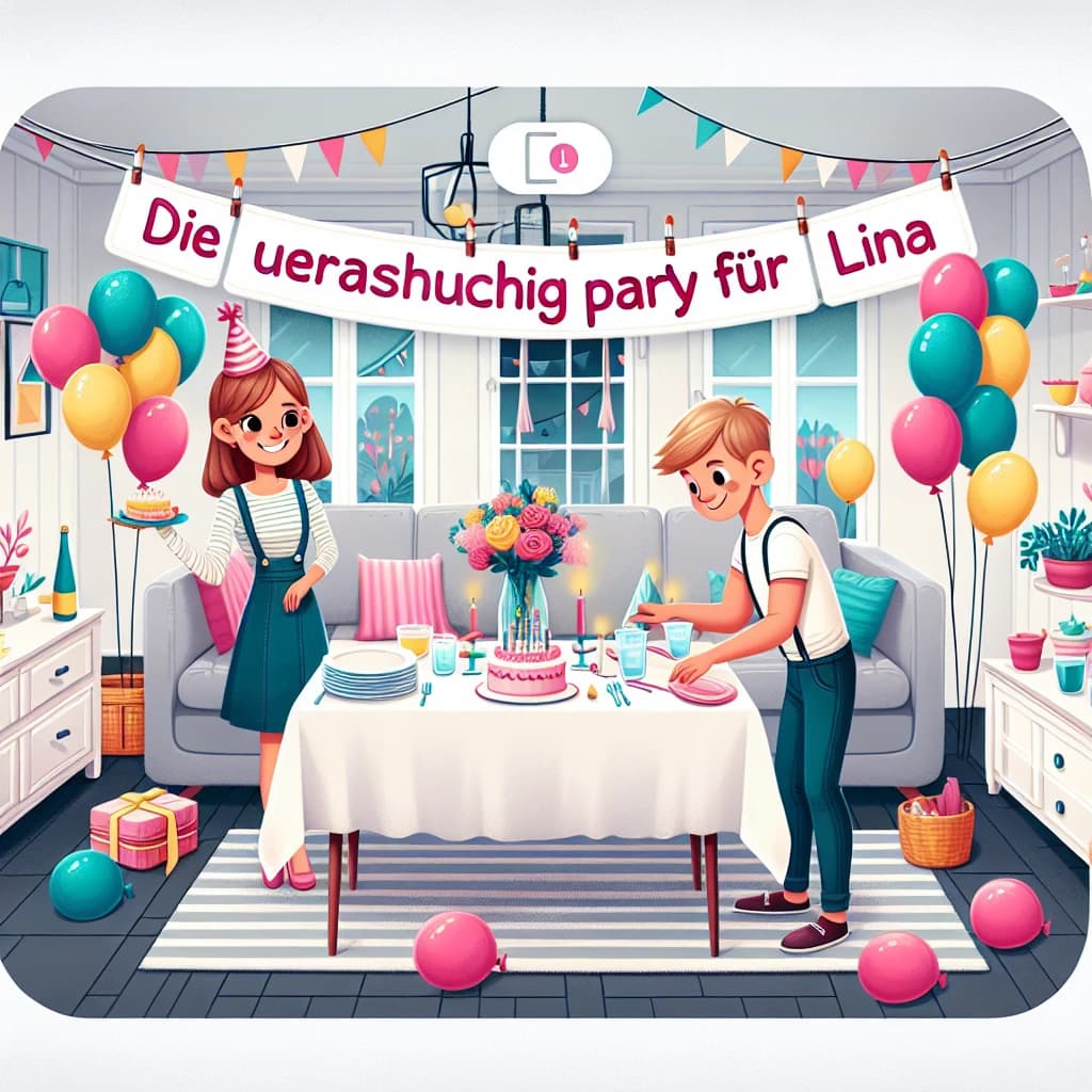 Die Überraschungsparty für Lina