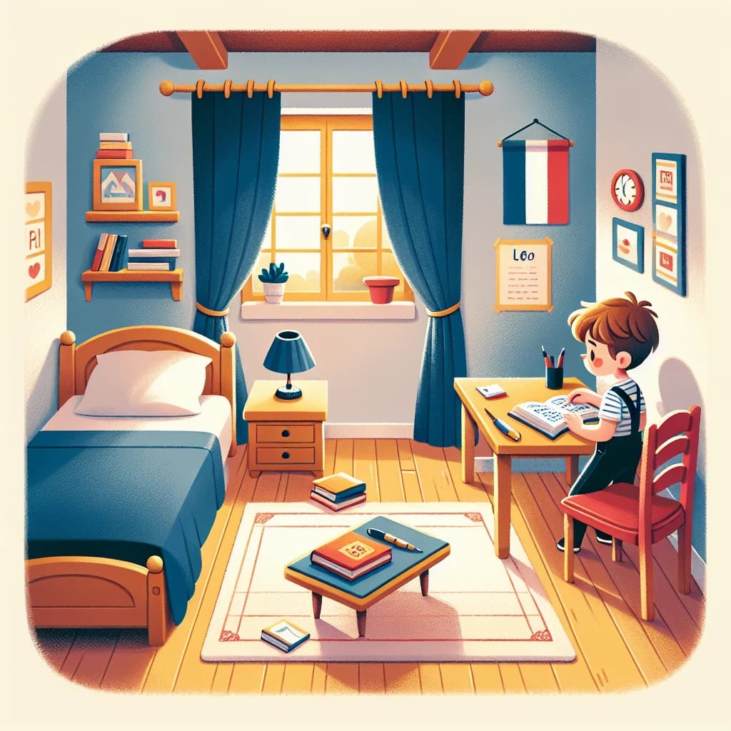 Léo dans sa chambre
