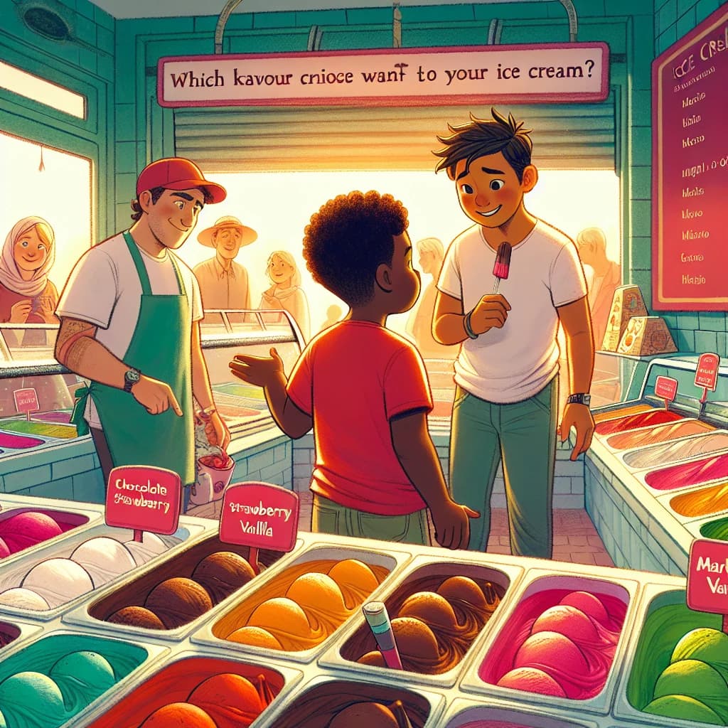 Scegliere il gelato