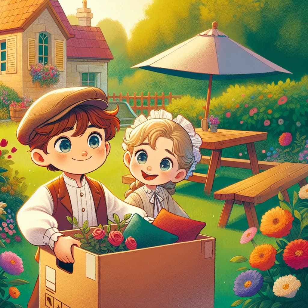 Un jeu dans le jardin