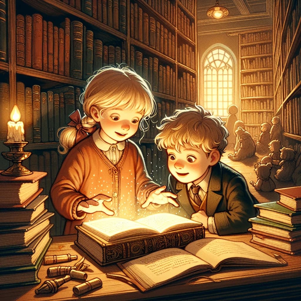 Die Schatzsuche in der Bibliothek