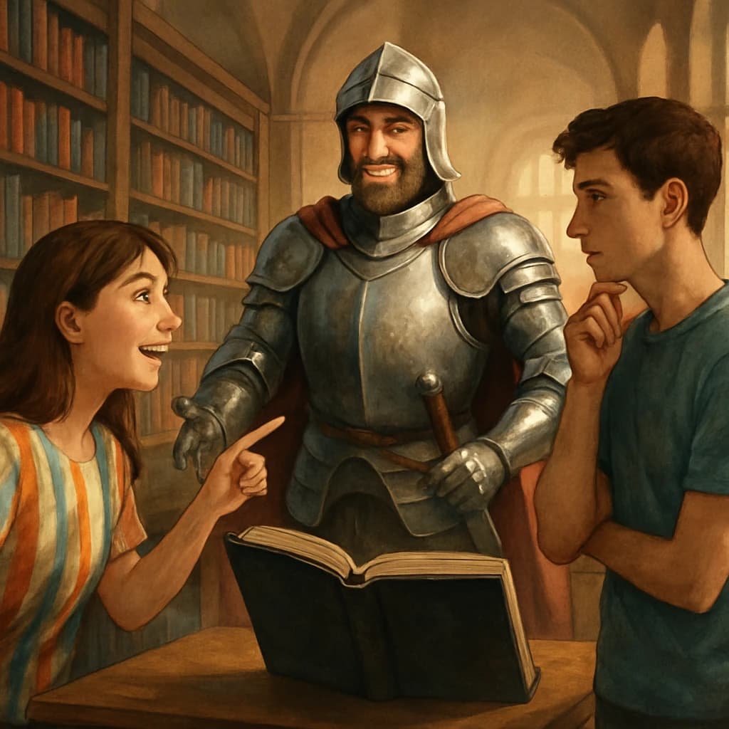 La búsqueda del tesoro en la biblioteca