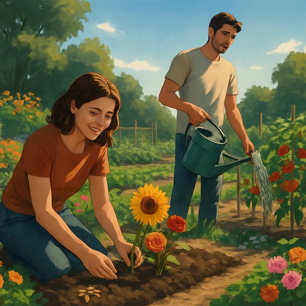La competencia del jardín