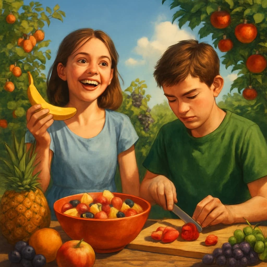 La compétition de salade de fruits