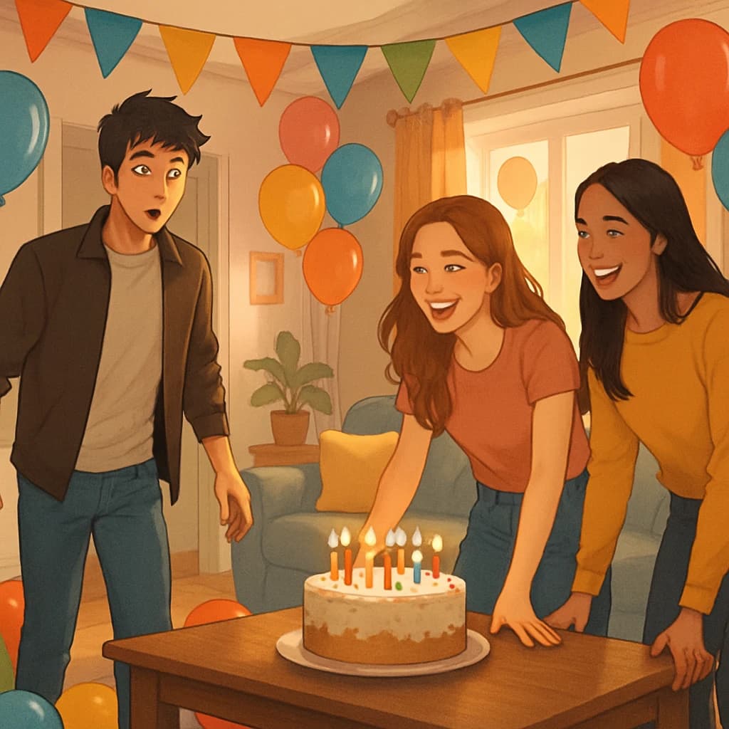 La sorpresa de cumpleaños