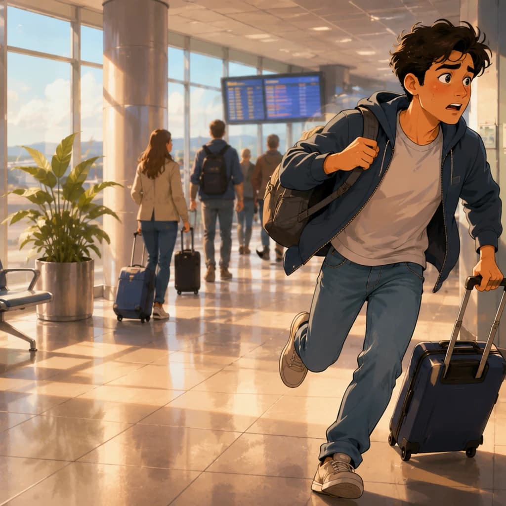 Quasi perdo il mio volo