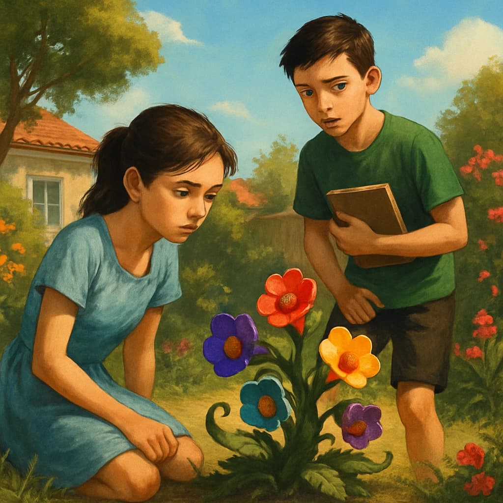 Un descubrimiento en el jardín