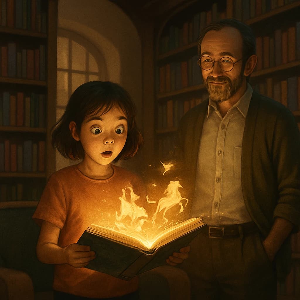 Un encuentro mágico en la biblioteca